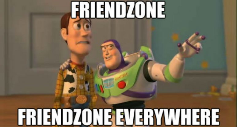 Buzz Lightyear in the friendzone 
