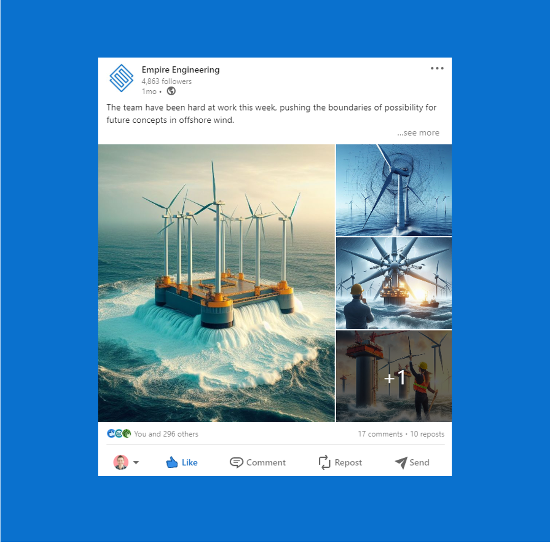 AI generated images of offshore wind by the Empire Engineering team<br />
