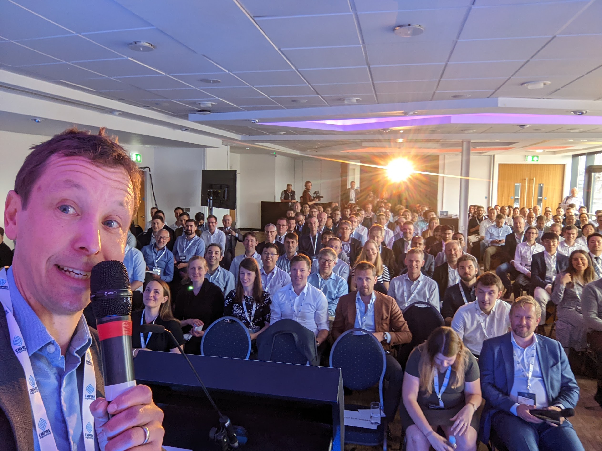 cheeky conference selfie