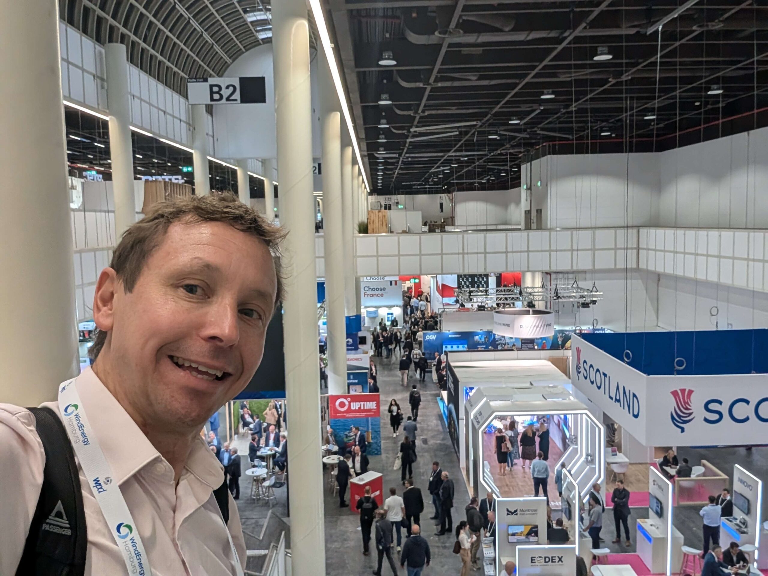 Stu Pringle at Wind Energy Hamburg